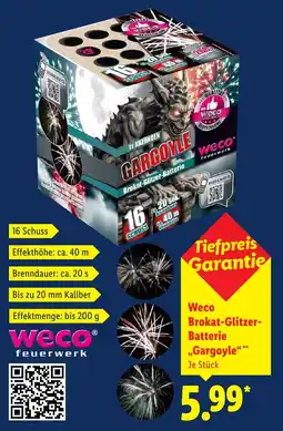 Lidl Weco Brokat-Glitzer- Batterie Gargoyle aanbieding