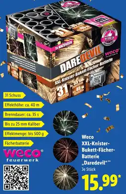 Lidl Weco XXL-Knister- Bukett-Fächer- Batterie Daredevil aanbieding