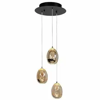 Lampidee Golden Egg - Hanglamp 3 lichts rond LED 2700K dimbaar aanbieding