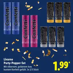 Lidl Livarno Party-Popper-Set aanbieding