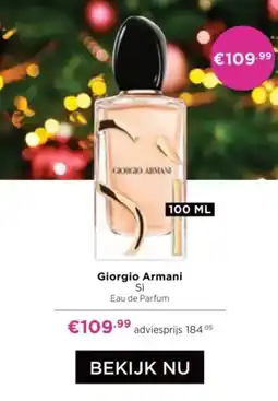 ICI Paris XL Giorgio Armani Si aanbieding