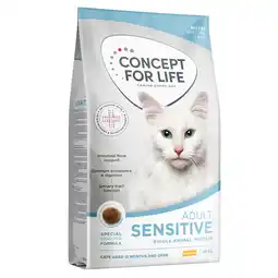 Zooplus Concept for Life Sensitive Katten droogvoer - Nieuw Receptuur: Dubbelpak: 2 x 10 kg aanbieding