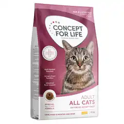 Zooplus Concept for Life All Cats Kattenvoer - Nieuw Receptuur: Dubbelpak: 2 x 10 kg aanbieding