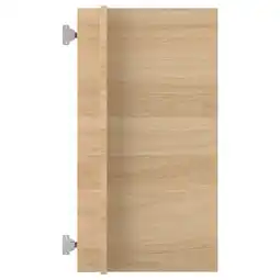 IKEA Enhet kastdeur, lichtbruin, rechthoekig, houten paneel met zilveren scharnieren aanbieding