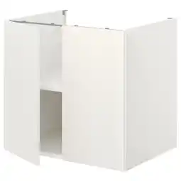 IKEA Witte enhet onderkast met enkele plank, modern design aanbieding