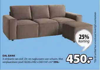 Jysk Dal Bank 25% Korting aanbieding