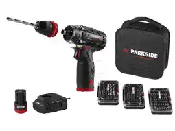Lidl PARKSIDE PERFORMANCE Accu-schroefboormachine starterset 12 V met 2 Ah accu's en 2,4 A lader aanbieding