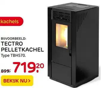 Praxis Tectro pelletkachel aanbieding