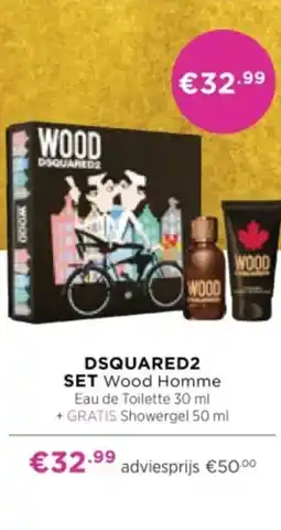 ICI Paris XL DSQUARED2 SET Wood Homme aanbieding