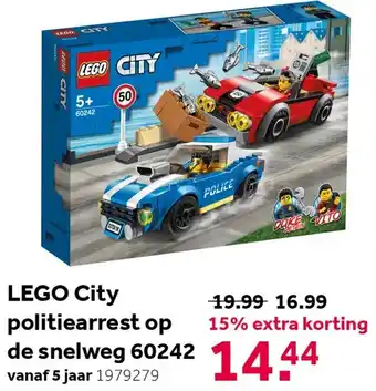 Intertoys LEGO CITY Politiearrest op de snelweg 60242 aanbieding