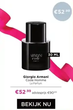 ICI Paris XL Giorgio Armani Code Homme aanbieding