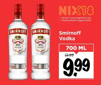 Vomar Voordeelmarkt Smirnoff Vodka 700ml aanbieding