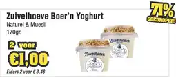 Budget Food Zuivelhoeve Boer'n Yoghurt aanbieding