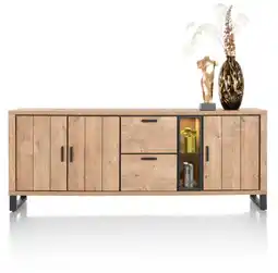 Henders & Hazel Pavarotti, dressoir 230 cm - 3-deuren + 2-laden + 2-niches (+ LED) aanbieding