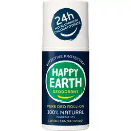 Etos Happy Earth 100% Natuurlijke Men Protect Deodorant Roller 75 ML aanbieding