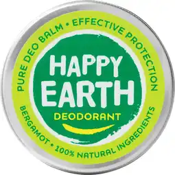 Etos Happy Earth 100% Natuurlijke Bergamot Deodorant Balm 45 GR aanbieding