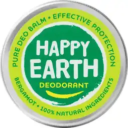 Etos Happy Earth 100% Natuurlijke Bergamot Deodorant Balm 45 GR aanbieding