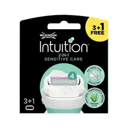 Etos Wilkinson Sword Intuition Sensitive Care Scheermesjes 3+1 gratis aanbieding