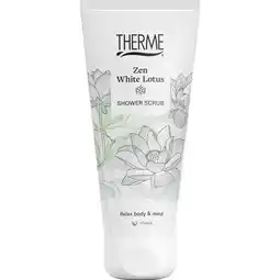 Etos Therme Zen White Lotus Shower Scrub 200 ML aanbieding