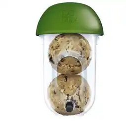 Pets Place Lona Mezenbollenhouder M2 - Voersilo - 16 cm Groen Transparant aanbieding