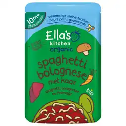 Etos Ella's Kitchen Bio Spaghetti Bolognese + Kaas 190g 10+ aanbieding