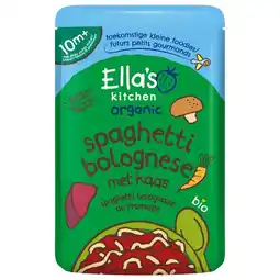 Etos Ella's Kitchen Bio Spaghetti Bolognese + Kaas 190g 10+ aanbieding