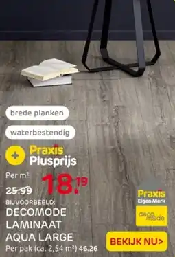 Praxis Decomode laminaat aqua large aanbieding
