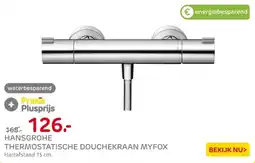 Praxis Hansgrohe thermostatische douchekraan myfox aanbieding