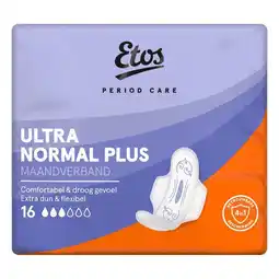 Etos Etos Period Care Utra Normal Plus Maandverband 16 stuks aanbieding