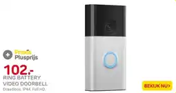 Praxis Ring battery video doorbell aanbieding