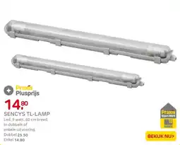 Praxis Sencys TL-lamp aanbieding