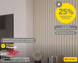 Praxis Cando acoustic zand aanbieding
