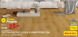 Praxis Decomode pvc vloer plank prime oak aanbieding