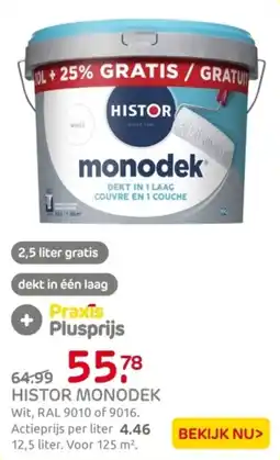 Praxis Histor monodek aanbieding