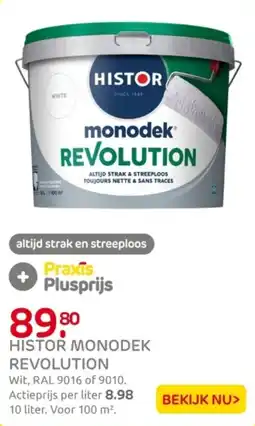 Praxis Histor monodek revolution aanbieding