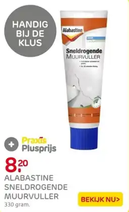 Praxis Alabastine sneldrogende muurvuller aanbieding