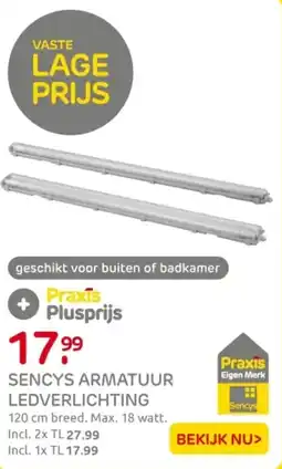 Praxis Sencys armatuur ledverlichting aanbieding