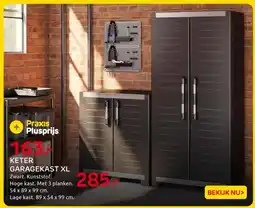 Praxis Keter garagekast xl aanbieding