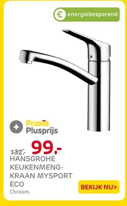 Praxis Hansgrohe keukenmengkraan mysport eco aanbieding