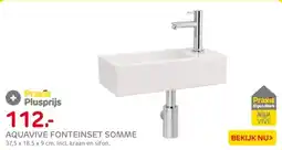 Praxis Aquavive fonteinset somme aanbieding