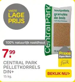 Praxis Central park pelletkorrels din+ aanbieding