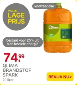 Praxis Qlima brandstof spark aanbieding