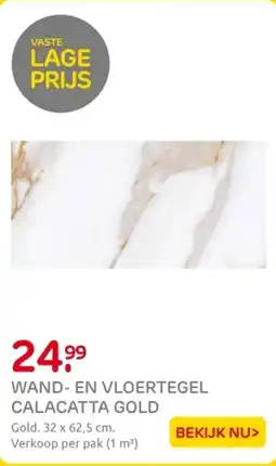 Praxis Wand- en vloertegel calacatta gold aanbieding