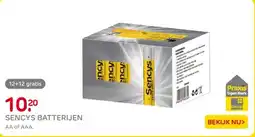 Praxis Sencys batterijen aa of aaa. aanbieding