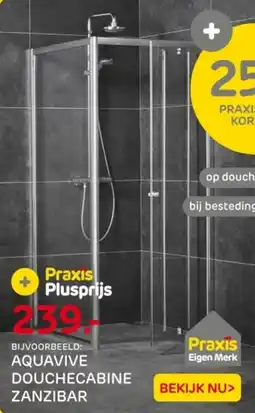Praxis Aquavive douchecabine zanzibar aanbieding