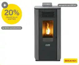 Praxis Qlima pelletkachels aanbieding