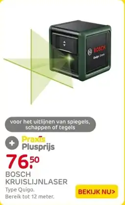 Praxis Bosch kruislijnlaser aanbieding