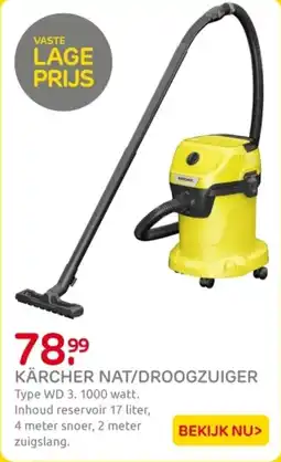 Praxis Kärcher Nat/Droogzuiger aanbieding