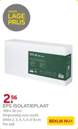 Praxis Eps isolatieplaat aanbieding