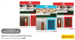 Praxis Bosch schuurpapier set aanbieding